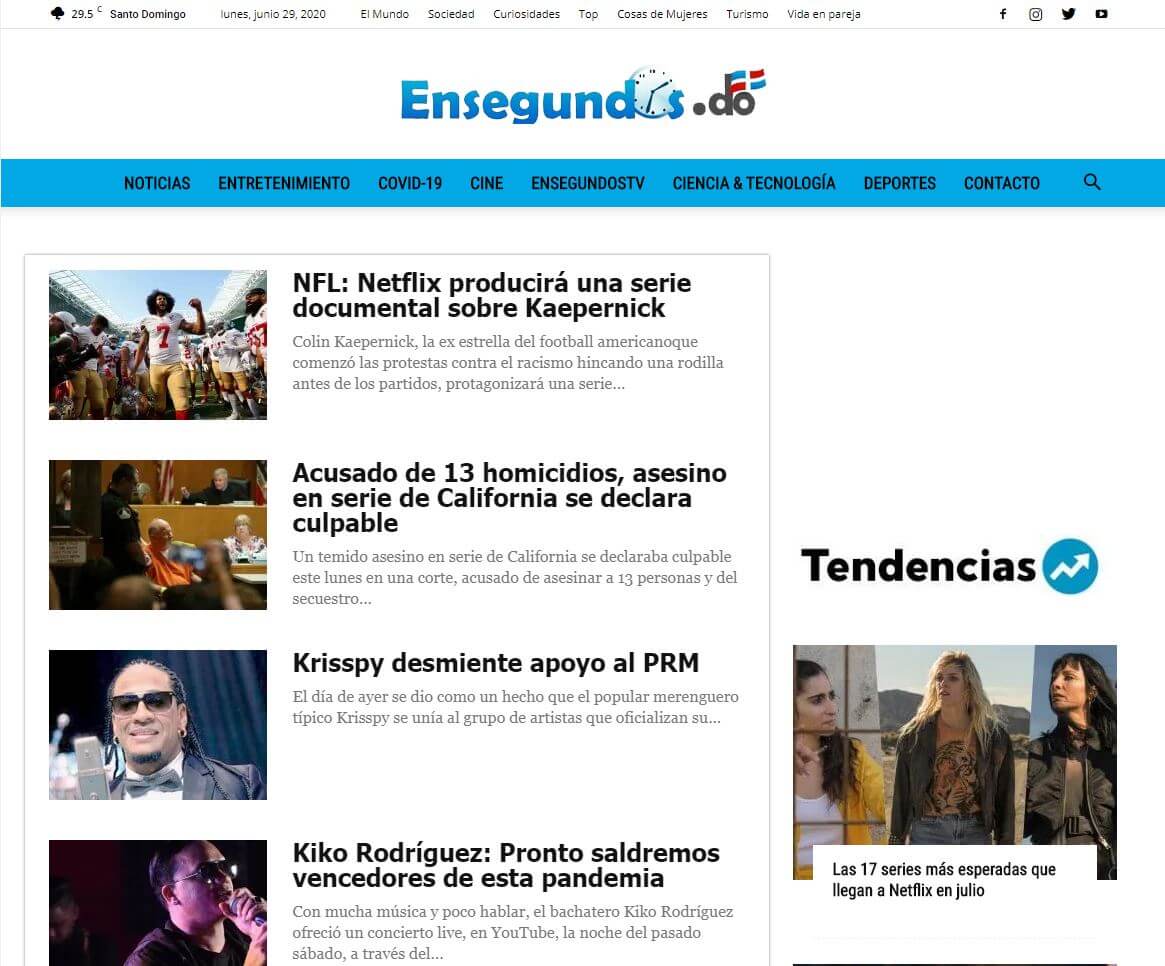 periodicos de republica dominicana 14 ensegundos do website