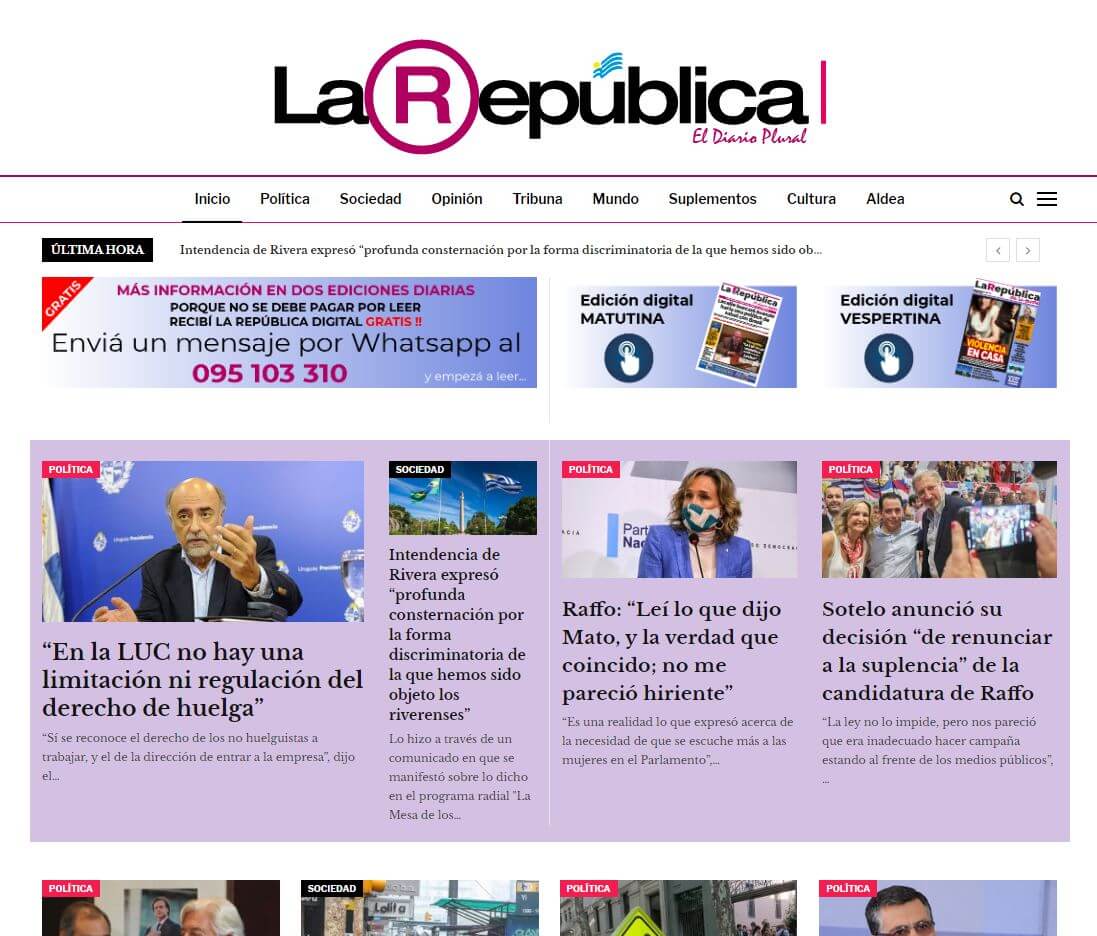 periodicos de uruguay 03 la republica website