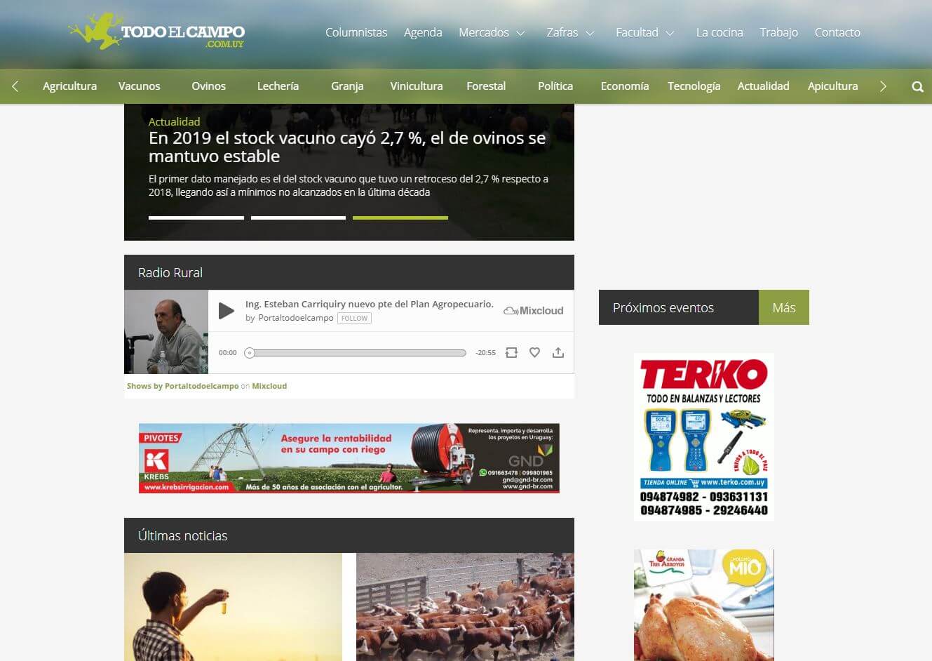 periodicos de uruguay 12 todo el campo website