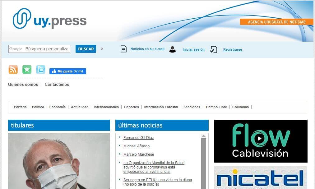 periodicos de uruguay 15 uy press website