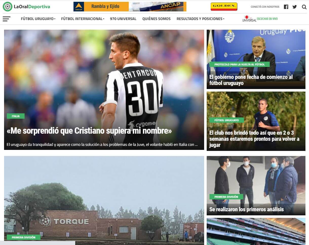 periodicos de uruguay 19 la oral deportiva website