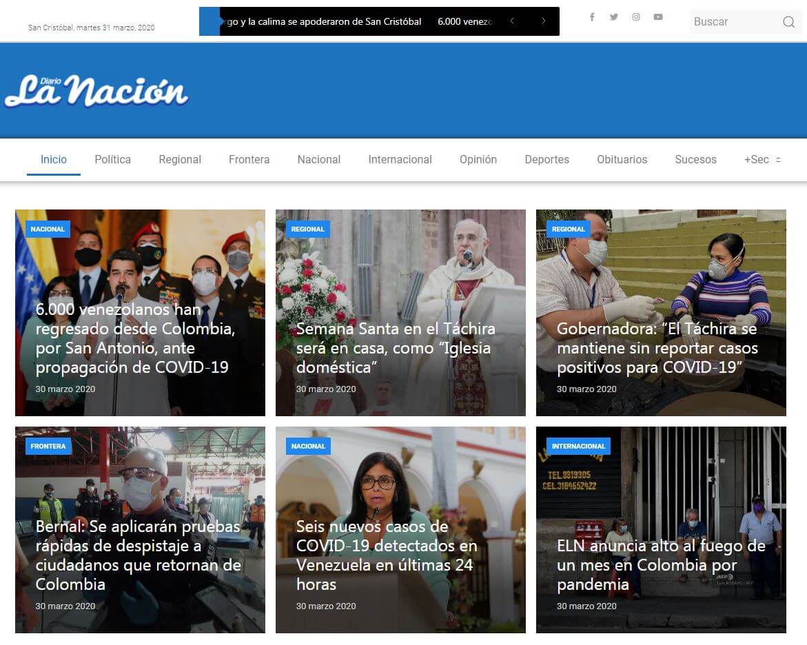 periodicos de venezuela 07 diario la nacion website
