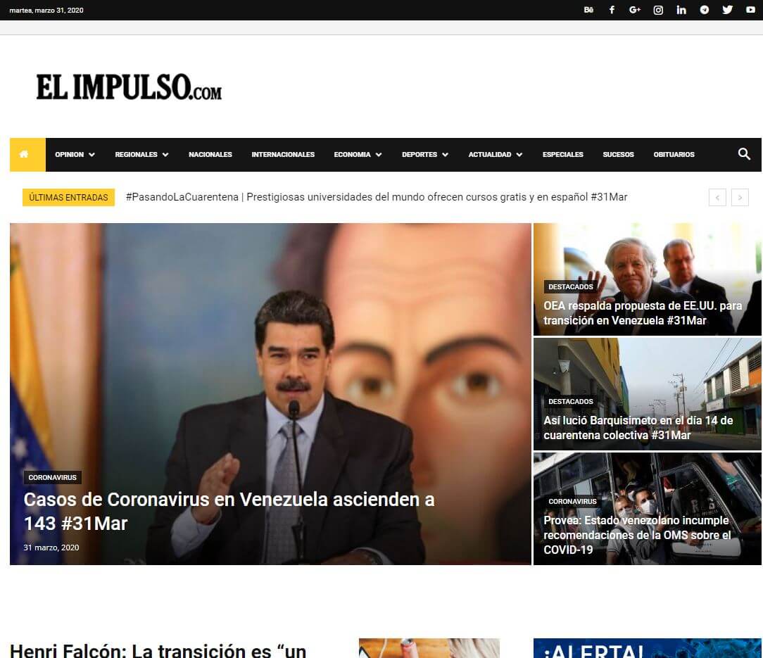 periodicos de venezuela 11 el impulso website