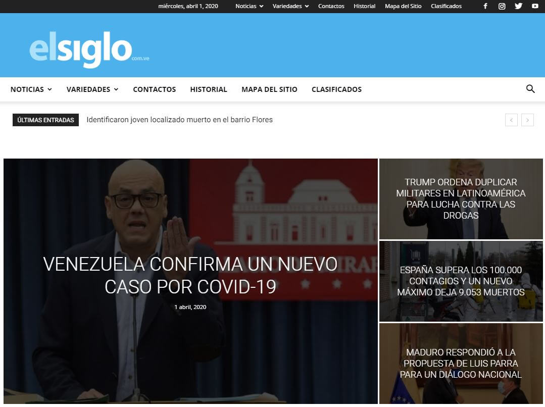 periodicos de venezuela 14 el siglo website