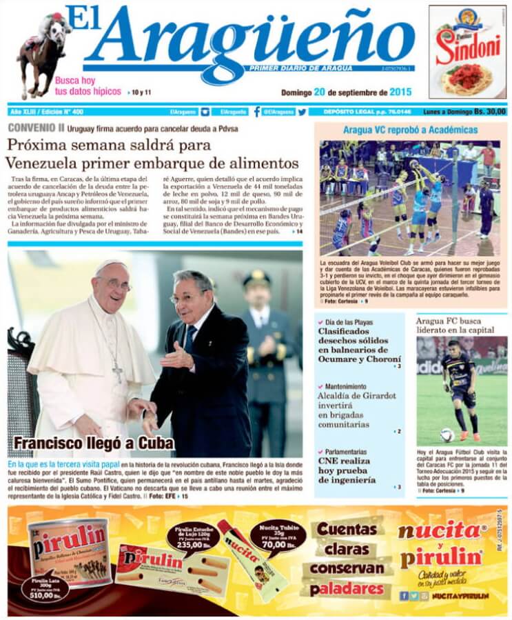 periodicos de venezuela 19 el aragueno