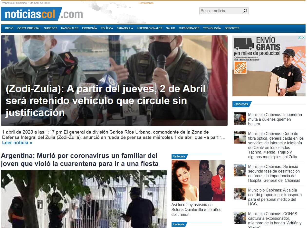 periodicos de venezuela 33 noticiascol website