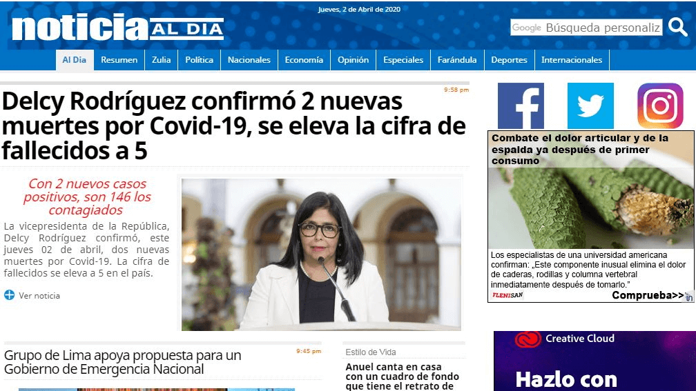 periodicos de venezuela 39 noticias al dia website