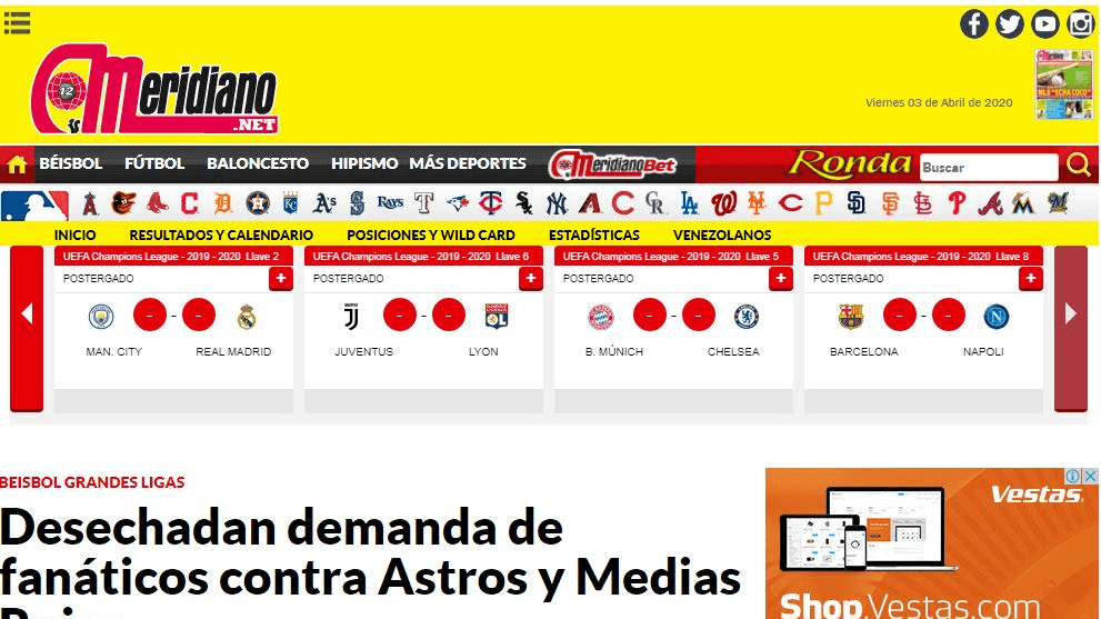 periodicos de venezuela 46 meridiano website