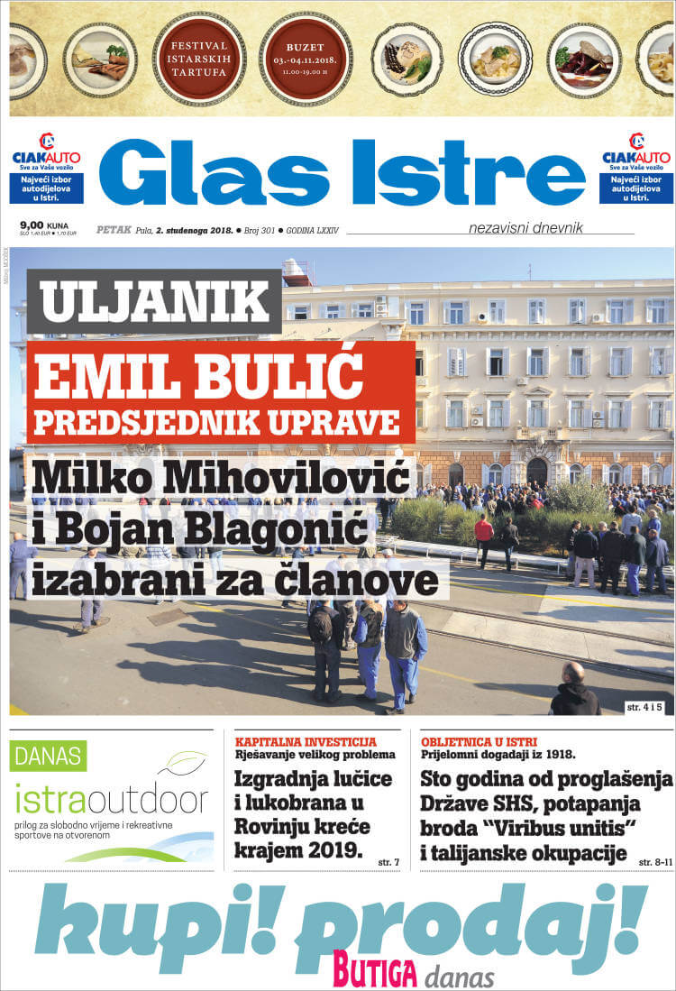 Croatian newspapers 17 Glas Istre