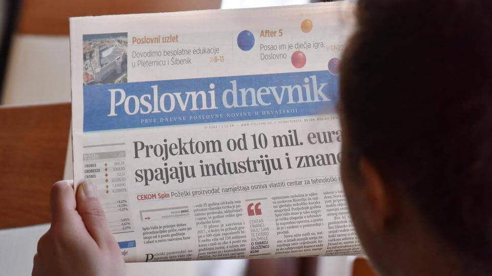 Croatian newspapers 20 Poslovni dnevnik
