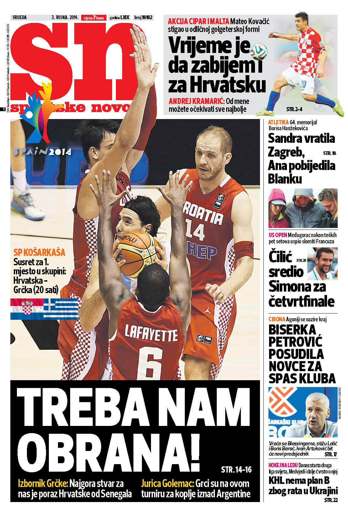 Croatian newspapers 3 Sportske novosti