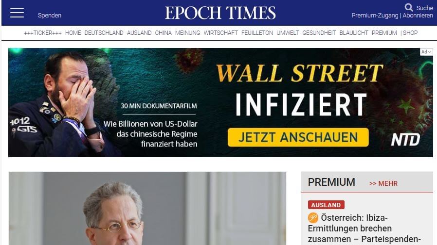 German 17 Epoch Times website
