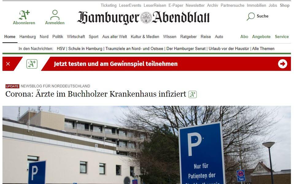 German 31 Hamburger Abendblatt website
