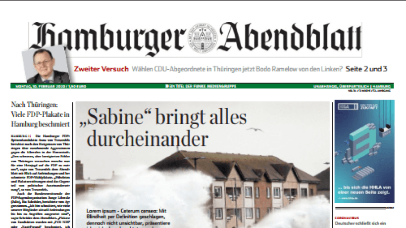 German 31 Hamburger Abendblatt