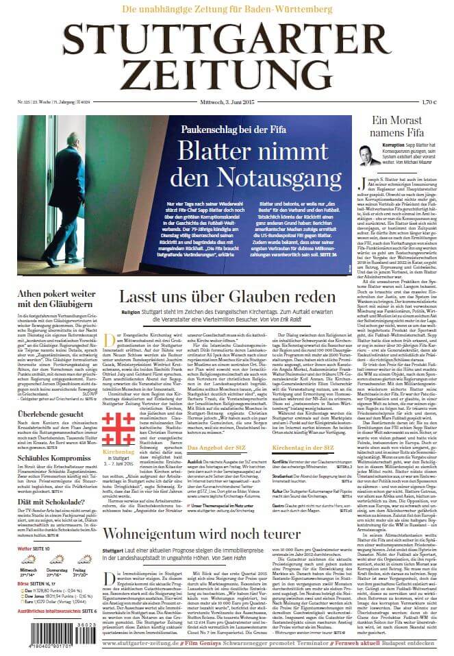 German 32 Stuttgarter Zeitung