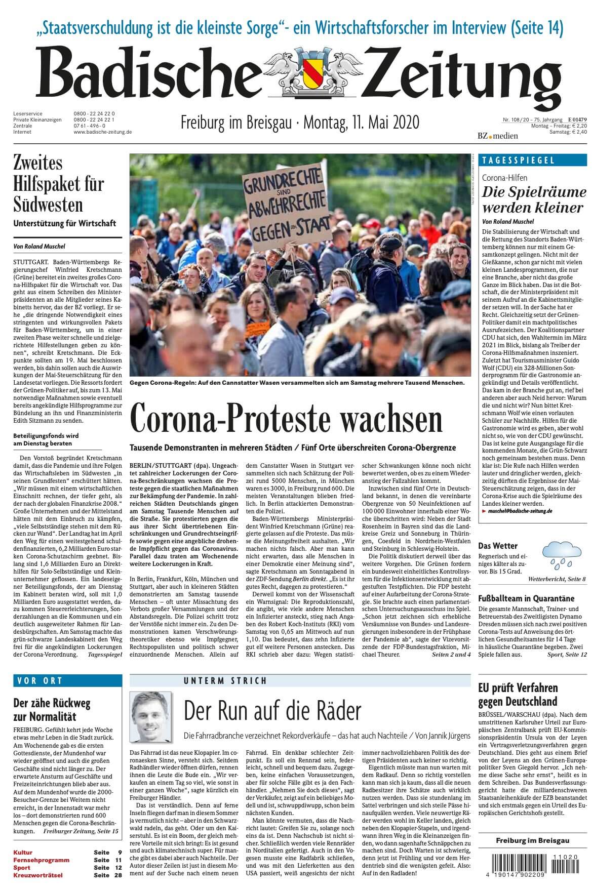 German 33 Badische Zeitung