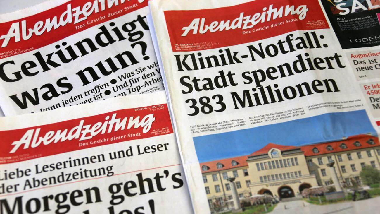 German 40 Abendzeitung