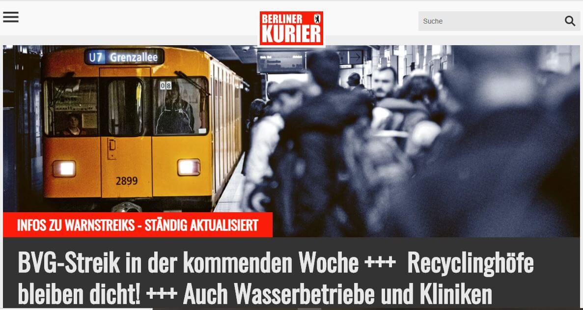 German 42 Berliner Kurier website