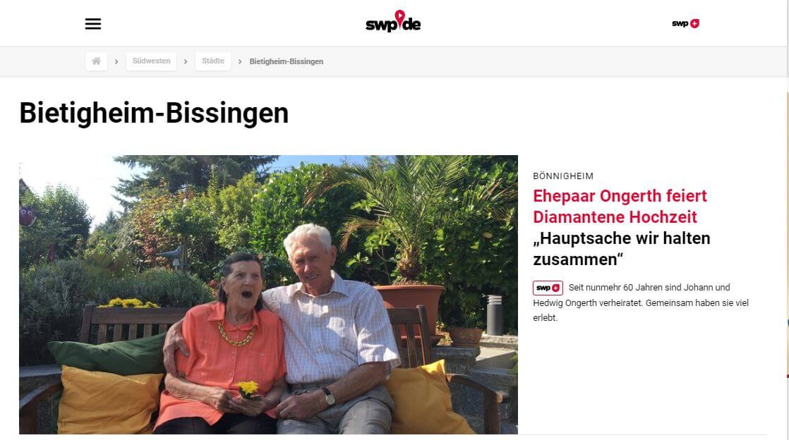 German 54 Bietigheimer Zeitung website