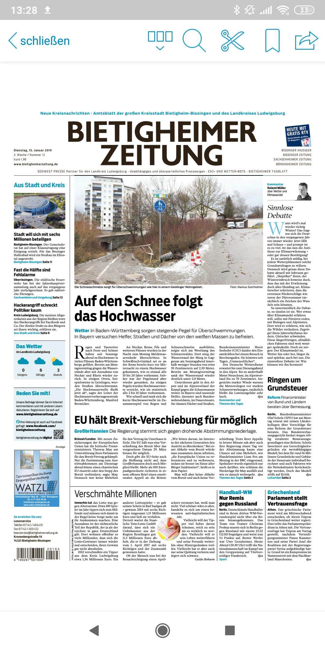German 54 Bietigheimer Zeitung