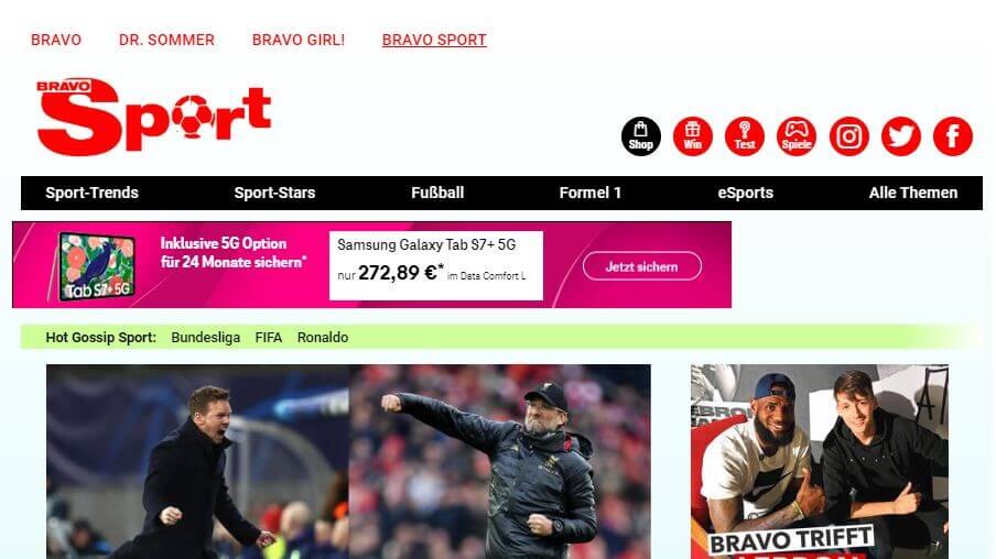 German 59 Bravo Sport website