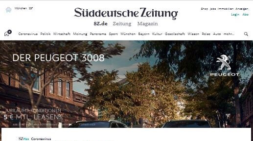 German 7 Süddeutsche Zeitung website