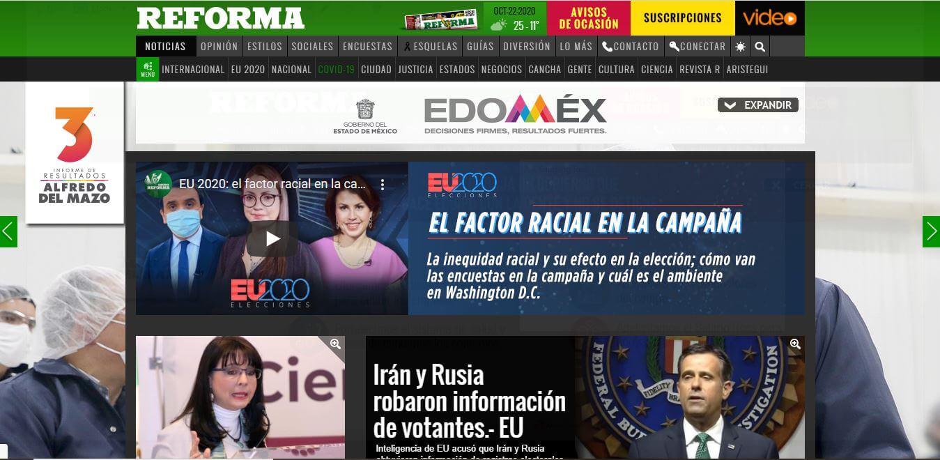 Mexico 17 Reforma website