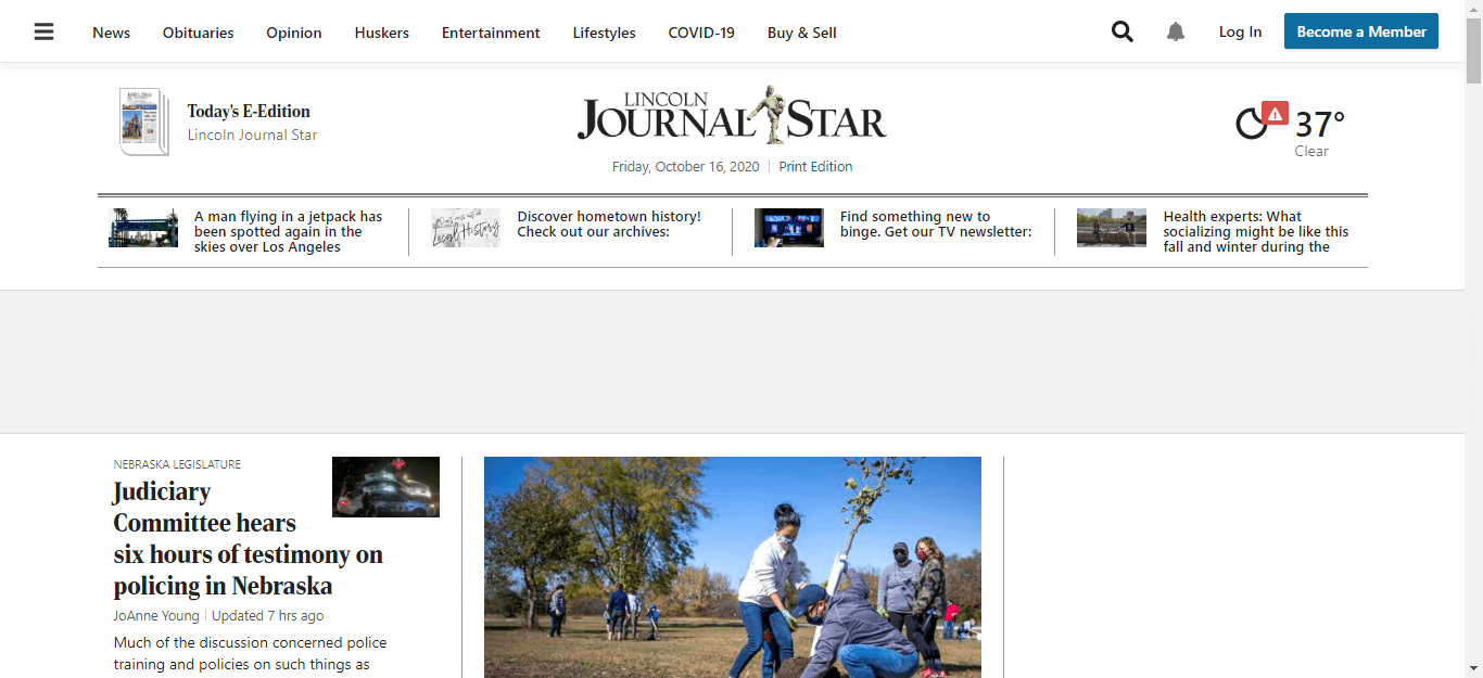 Nebraska Newspapers 03 Lincoln Journal Star website