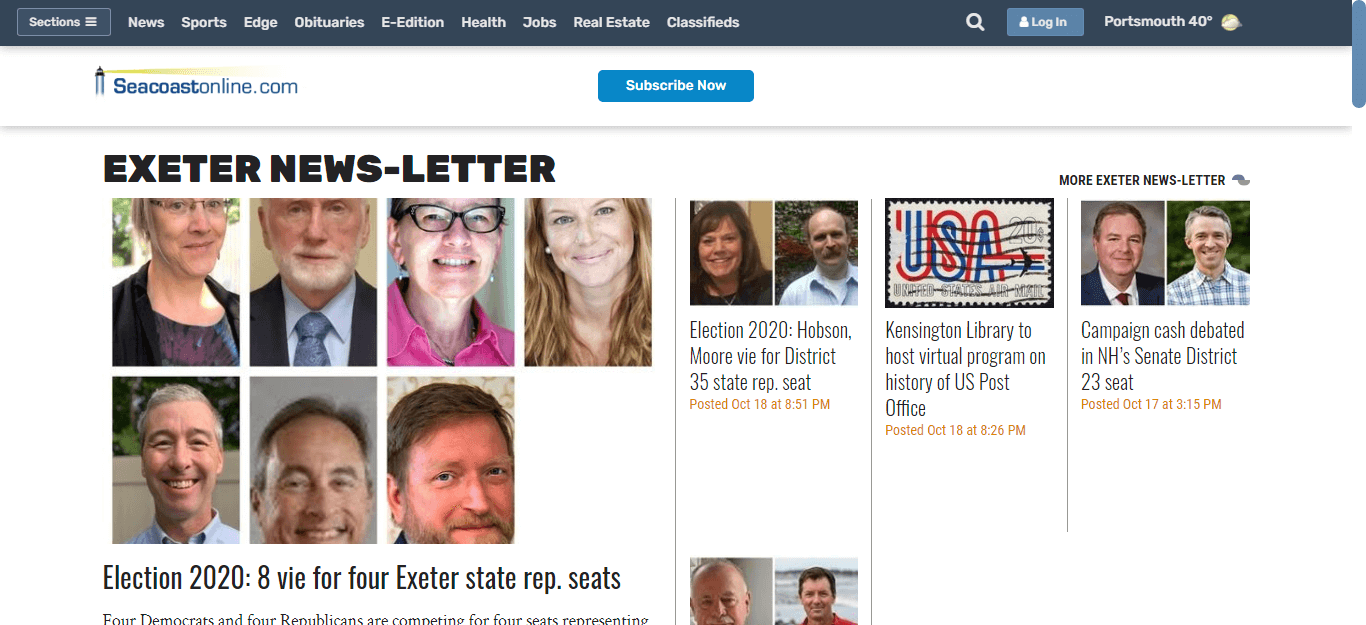 New Hampshire Newspaeprs 04 Exeter News letter website