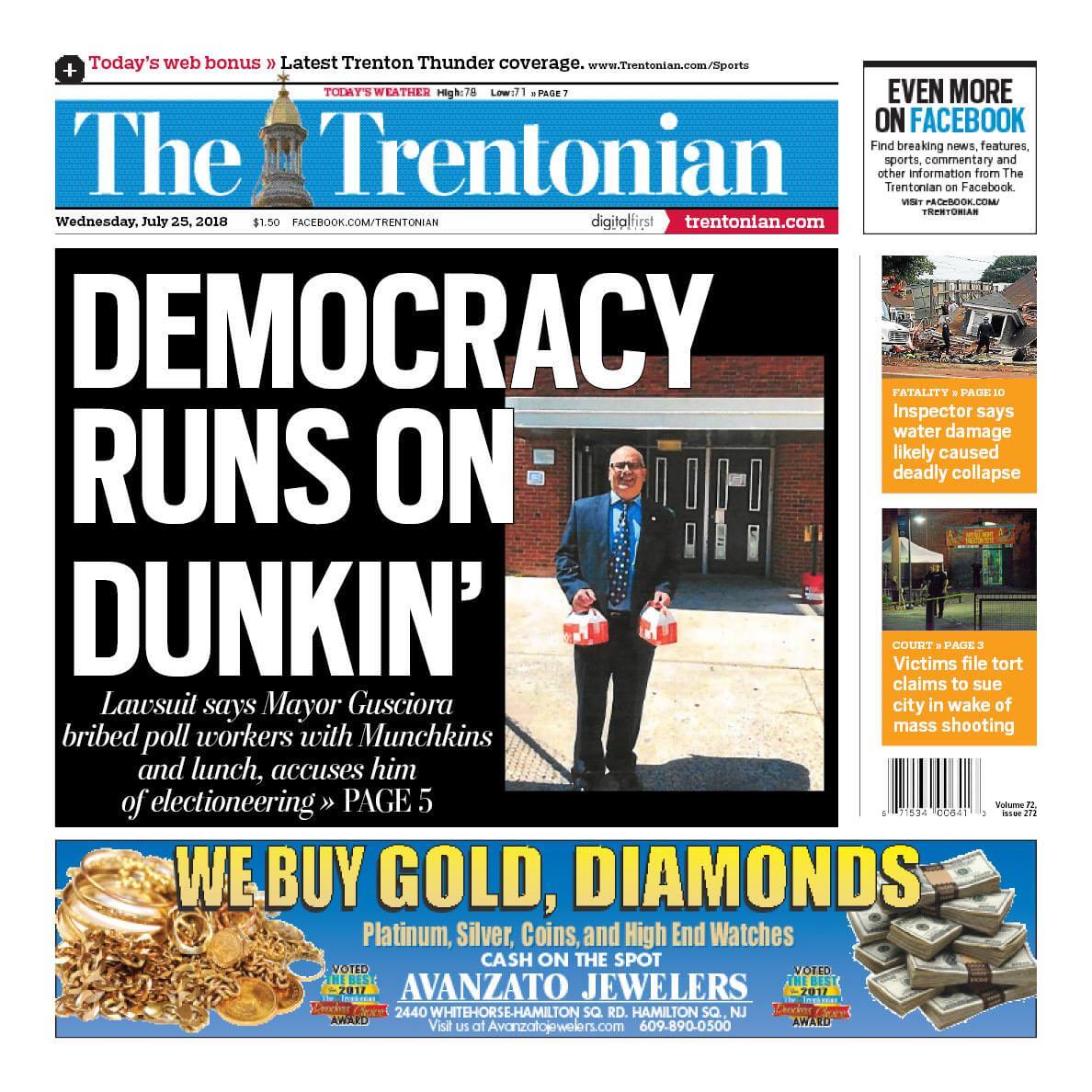 New Jersey newspapers 26 The Trentonian