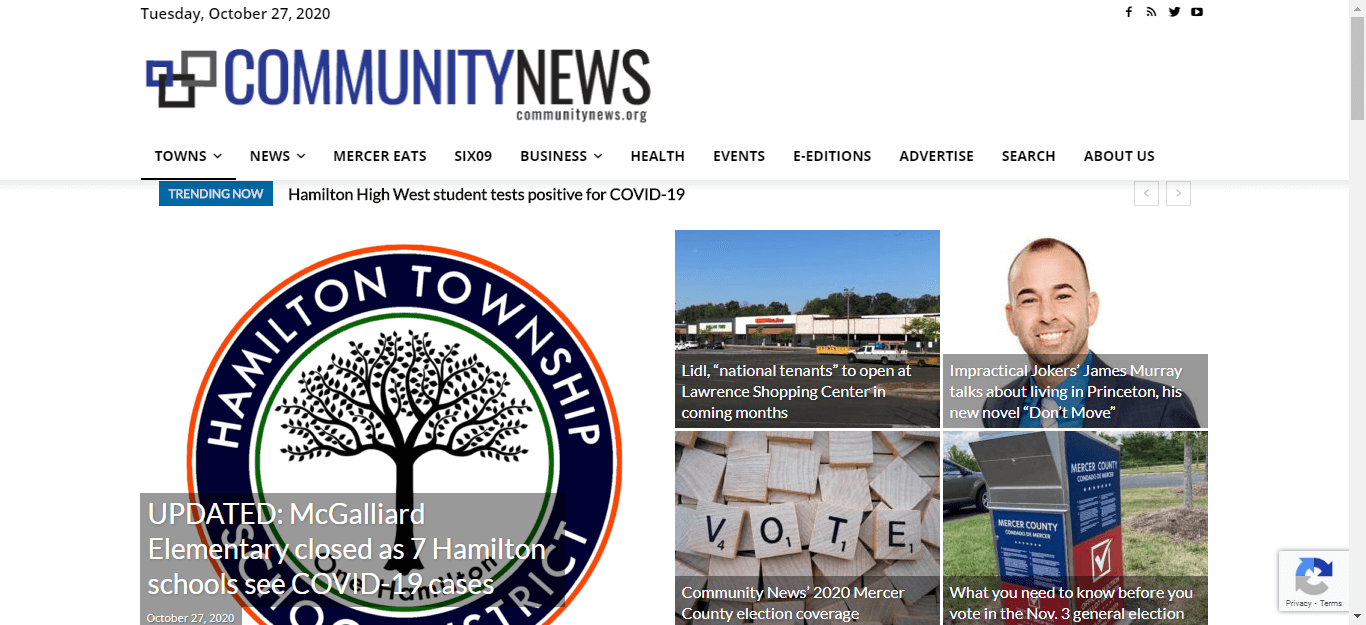 New Jersey newspapers 35 Community News website