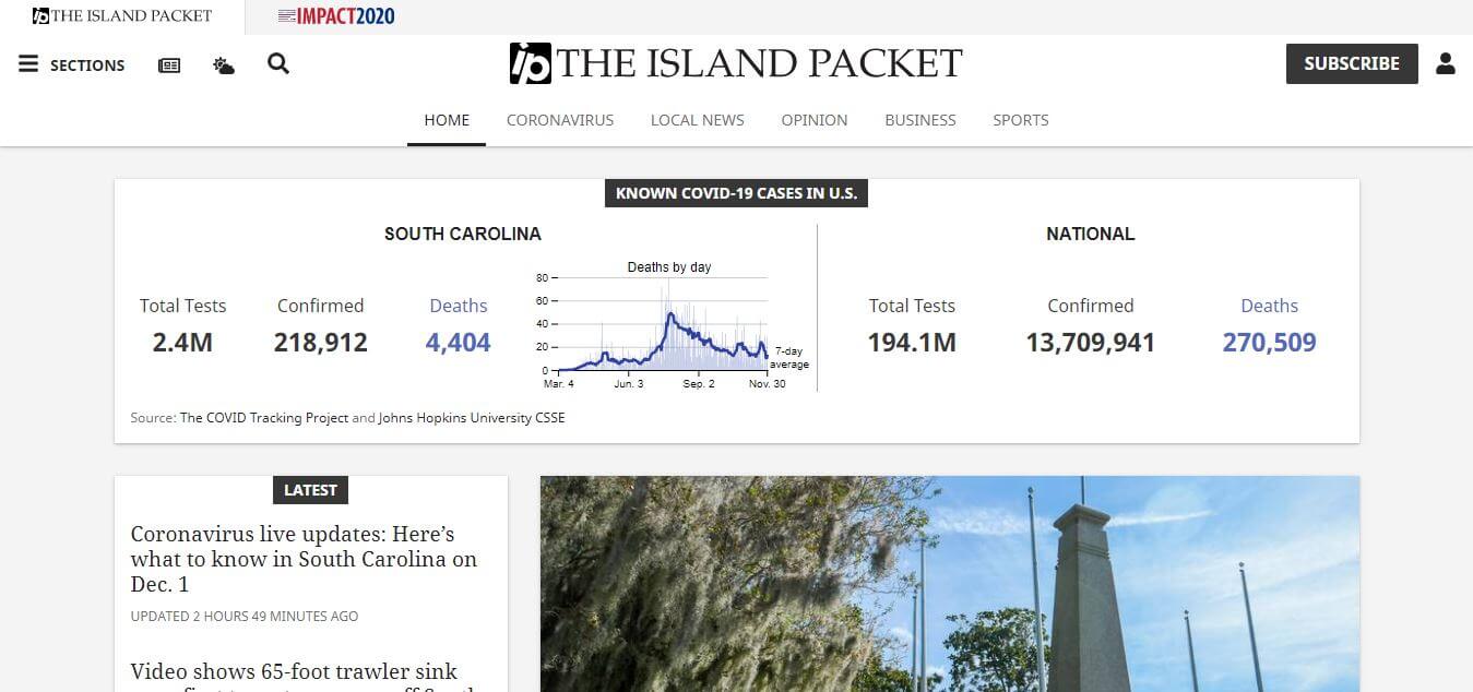 South Carolina Newspapers 21 The Island Packet Website