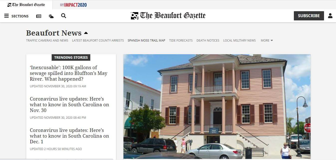 South Carolina Newspapers 22 The Beaufort Gazette Website