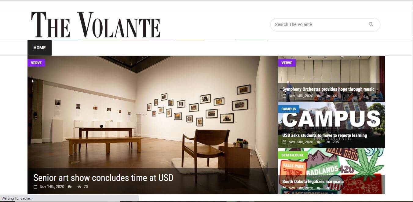 South Dakota Newspapers 14 The Volante Website