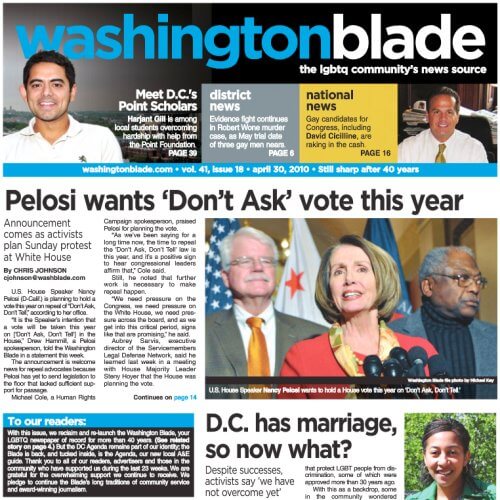 Washington DC Newspapers 13 Washington Blade