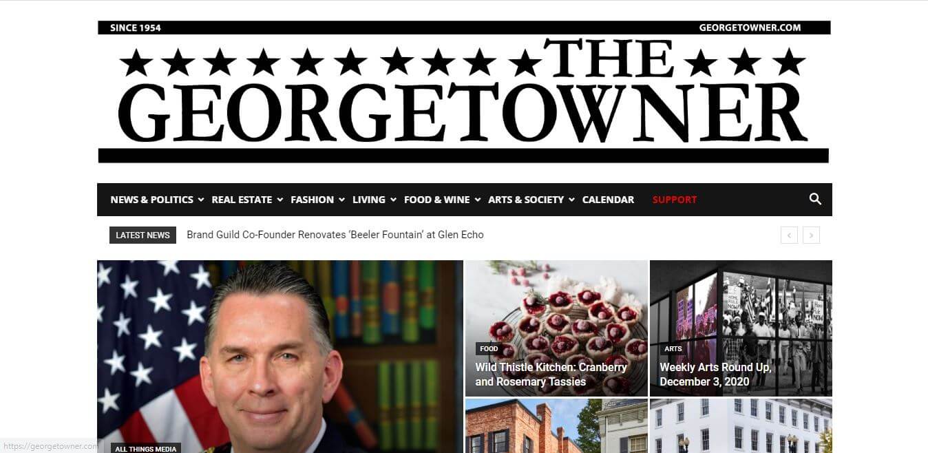 Washington DC Newspapers 21 Georgetowner website