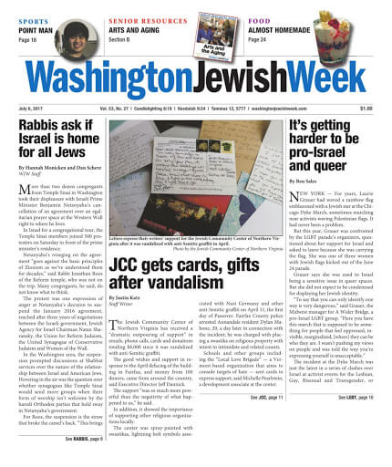 Washington DC Newspapers 22 Washington Jewish Week