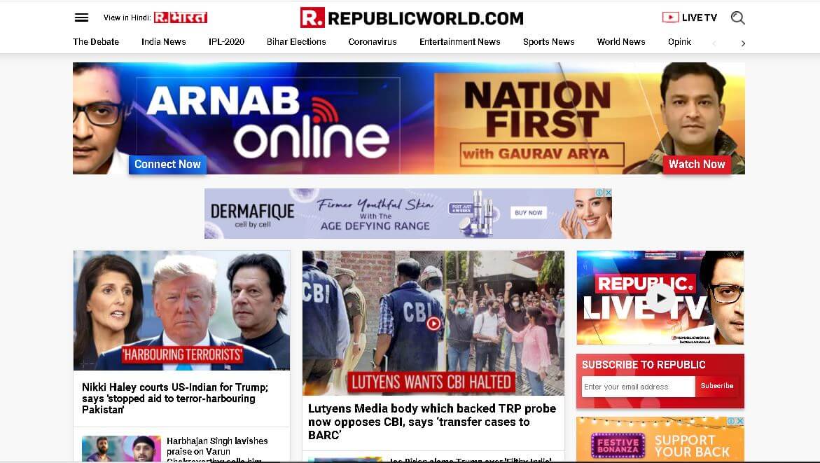 english newspapers 39 republic website