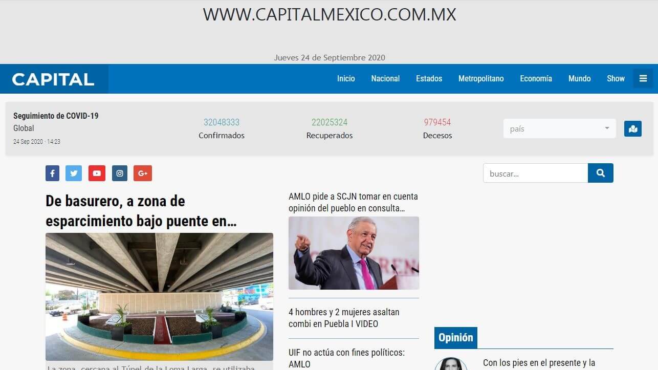 periodicos de ciudad de mexico 20 capital mexico website