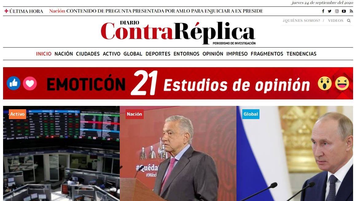 periodicos de ciudad de mexico 21 contra replica website