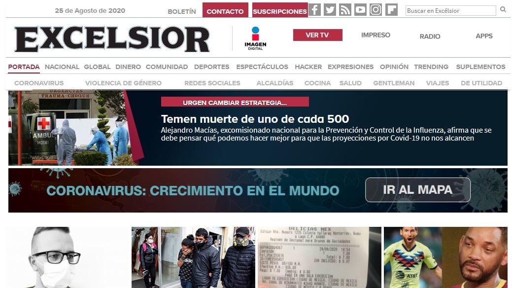 periodicos de mexico 05 excelsior website