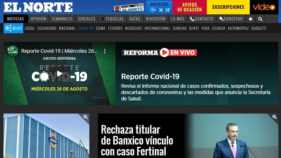 periodicos de mexico 13 el norte website