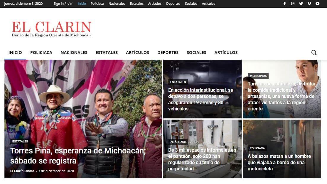 periodicos de michoacan 08 el clarin website