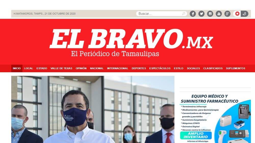 periodicos de tamaulipas 23 el bravo website
