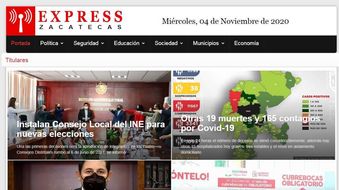 periodicos de zacatecas 06 express zacatecas website