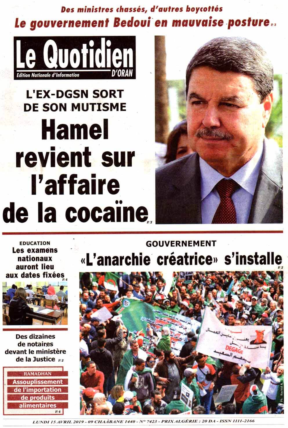 Algeria Newspapers 18 Le Quotidien dOran