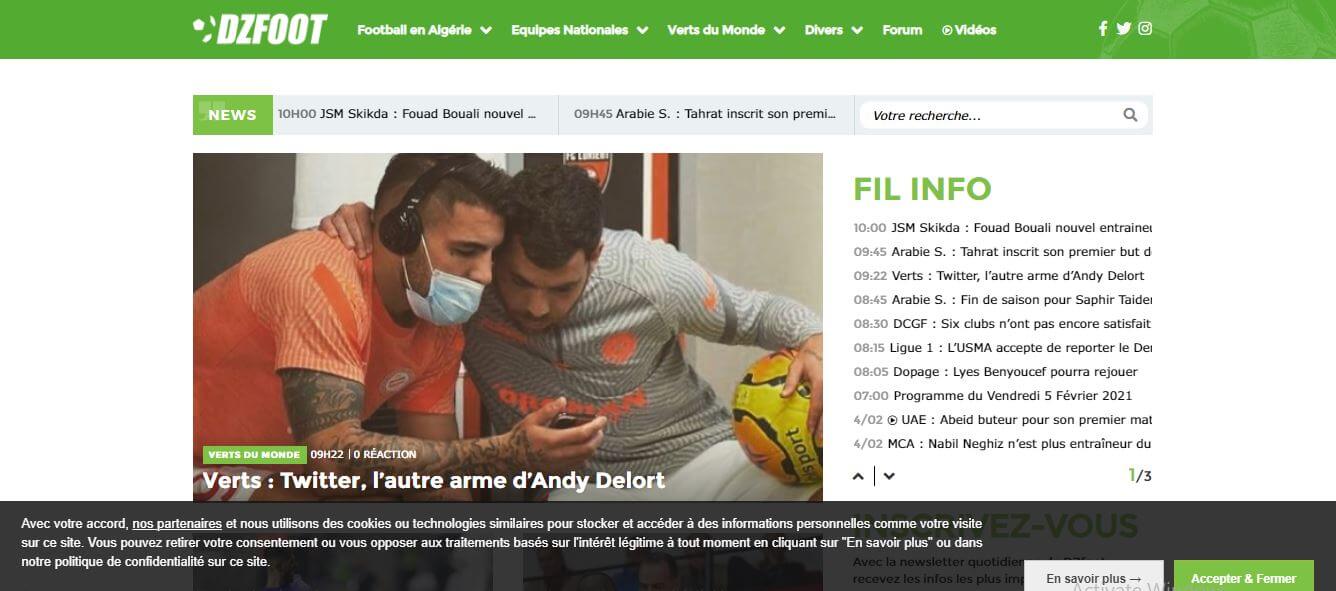 Algeria Newspapers 39 Football Algerien website