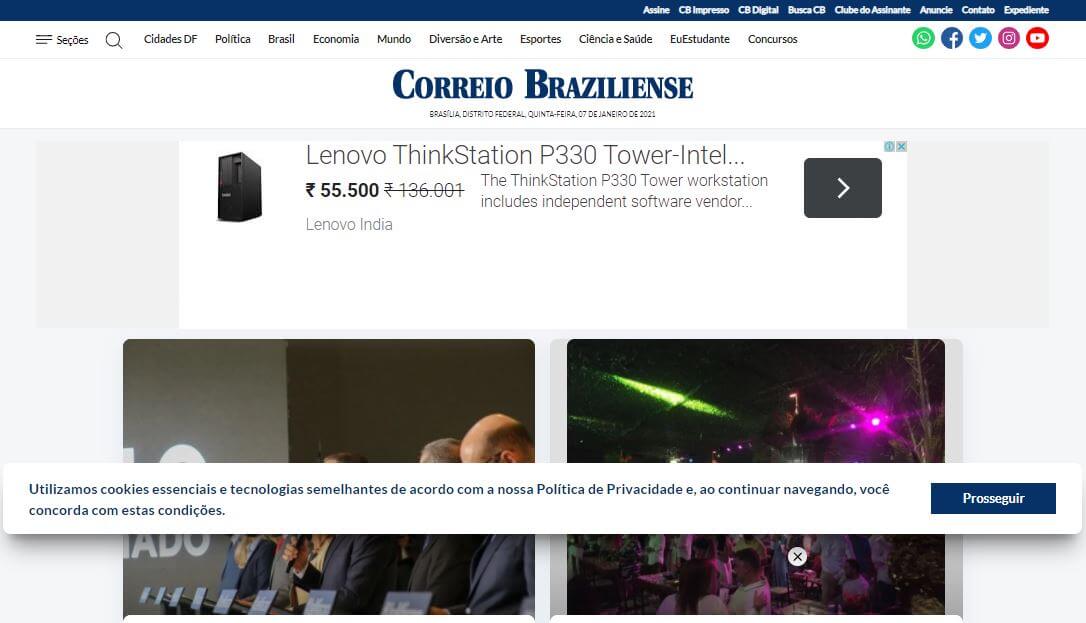 Brazil newspapers 16 Correio Braziliense website