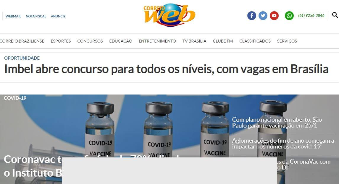 Brazil newspapers 38 Correio Brazilense website
