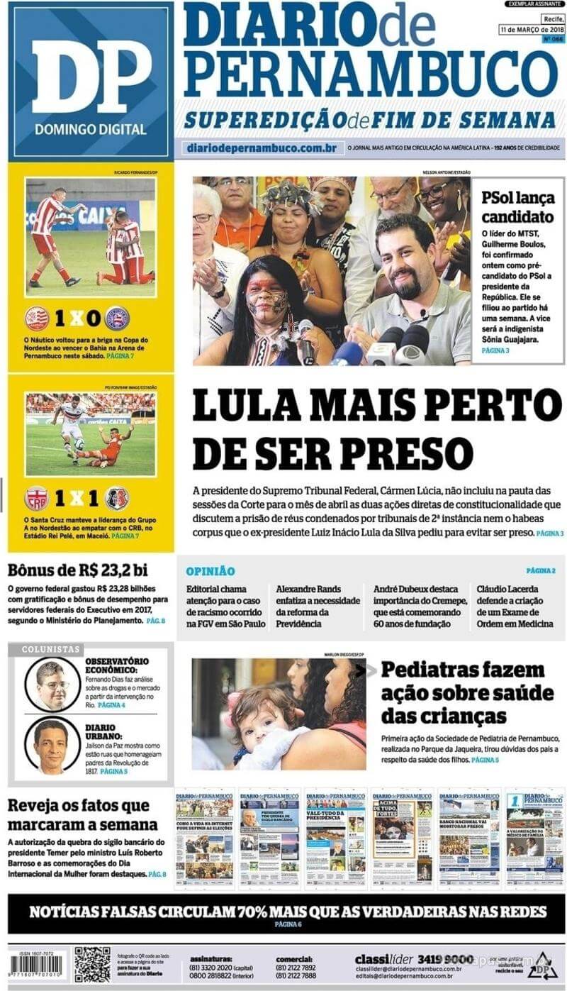 Brazil newspapers 40 Diario de Pernambuco